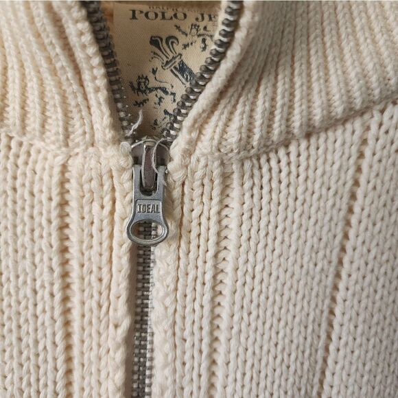 Ralph Lauren MFG POLO Jeans quarter zip up pullover sweater - Picture 5 of 15
